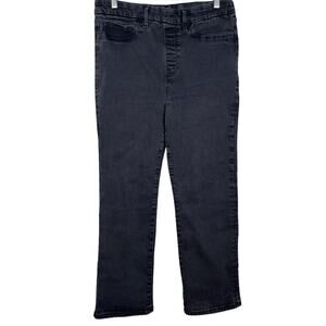 Good American Black Pull On Straight Jeans    Size: XL